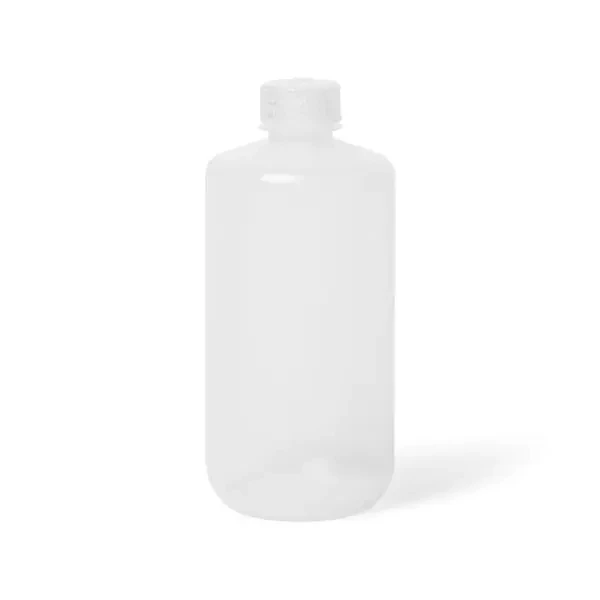 NEST 341403-NS 500 mL Narrow Mouth Round Storage Bottle, Polypropylene (PP), Natural, Non-Sterile, Leakproof Linerless