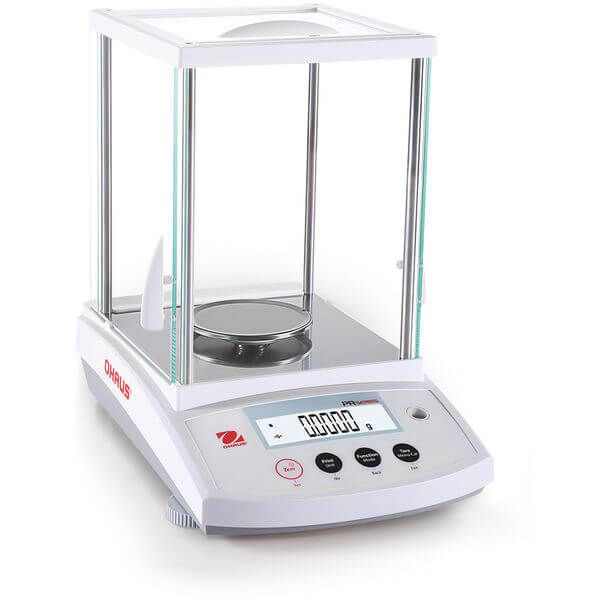 OHAUS 30430062 PR Series Analytical Balance PR224/E, 220 g x 0.1 mg, External Calibration