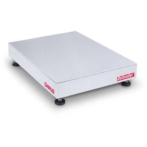 OHAUS 30419650 Defender 5000 Stainless Steel Bench Scale Base D250WTX, 500 lb x 0.02 lb, 24 x 18 in Platform
