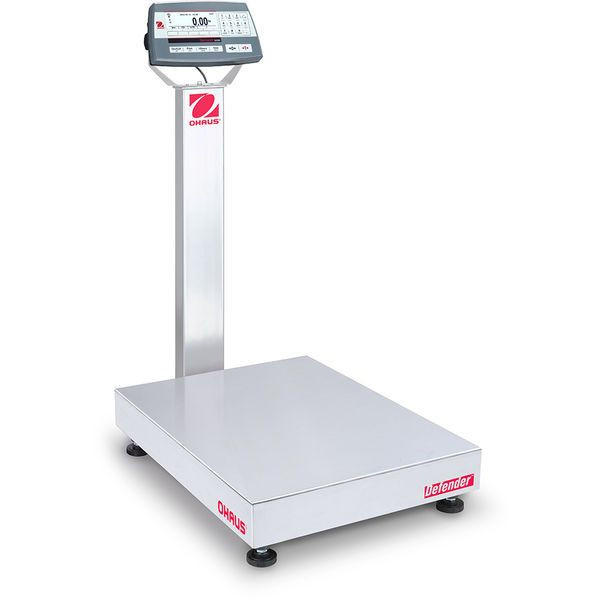 OHAUS 30461639 Defender 5000 Bench Scale D52P125RTX2, 250 lb x 0.01 lb, 24 x 18 in Platform