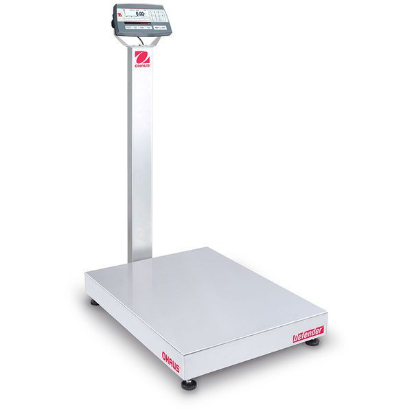 OHAUS 30461647 Defender 5000 Bench Scale D52P500RTV3, 1,000 lb x 0.05 lb, 31.5 x 23.6 in Platform