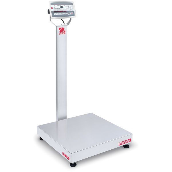 OHAUS 30461702 Defender 5000 Bench Scale D52XW250RQV3, 500 lb x 0.02 lb, 24 x 24 in Platform
