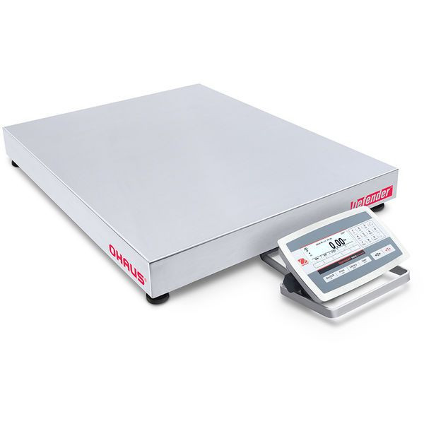 OHAUS 30470990 Defender 5000 Bench Scale D52XW250RQV5, 500 lb x 0.02 lb, 24 x 24 in Platform