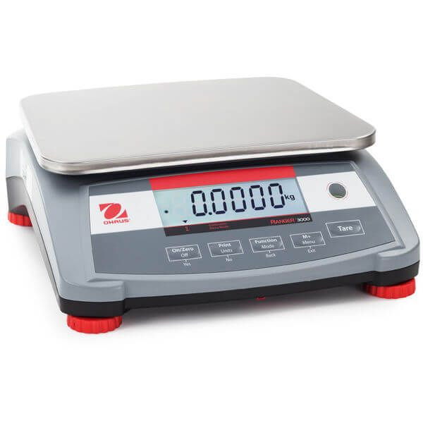 OHAUS 30031708 Ranger 3000 Compact Bench Scale R31P3 AM, 6 lb x 0.0002 lb
