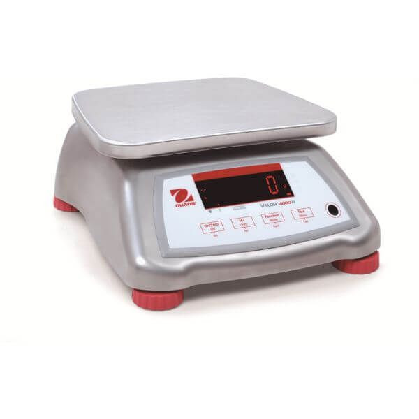 OHAUS 30035444 Valor 4000 Compact Food Scale V41XWE1501T AM, 3 lb x 0.0005 lb, Stainless Steel Housing