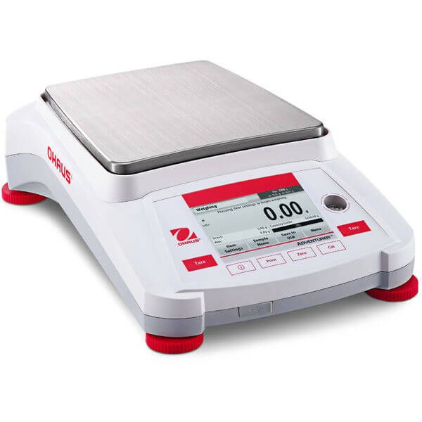 OHAUS 30248912 Adventurer Precision Balance AX2201/E, 2,200 g x 0.1 g, External Calibration