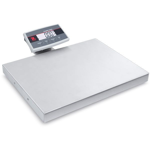 OHAUS 30745797 Courier 5000 Shipping Scale i-C52M50L AM, 100 lb x 0.05 lb, Stainless Steel Platform