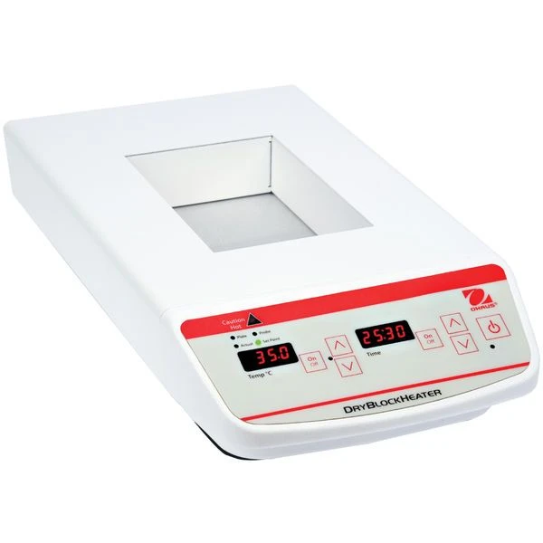 OHAUS 30392080 Digital Dry Block Heater HB2DG, 2 Block, 120V, Ambient +5 °C to 120 °C, with Timer
