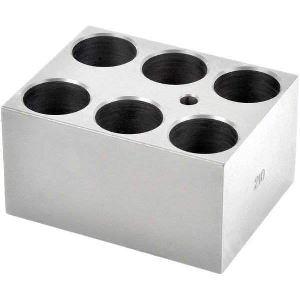 OHAUS 30400155 Dry Block Heater Module Block, 25 mm Test Tubes, 6 Wells