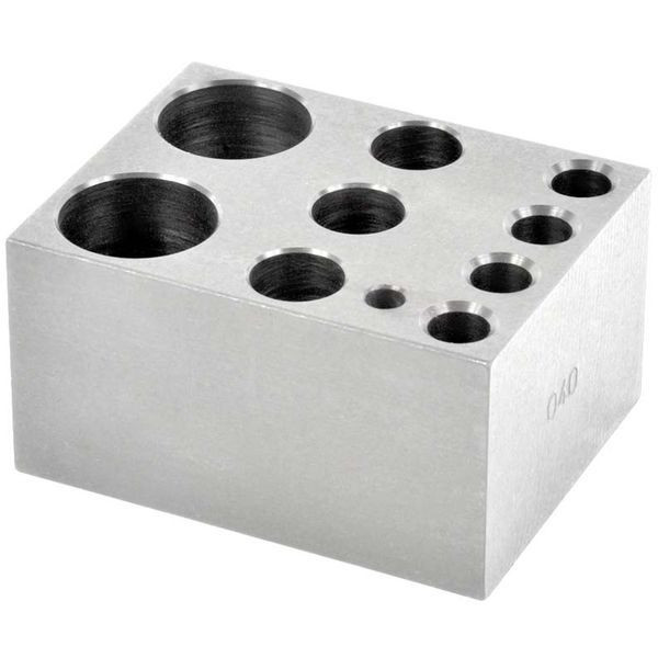 OHAUS 30400193 Dry Block Heater Module Block, Combination 50 mL, 15 mL and 1.5 mL Tubes, 9 Wells
