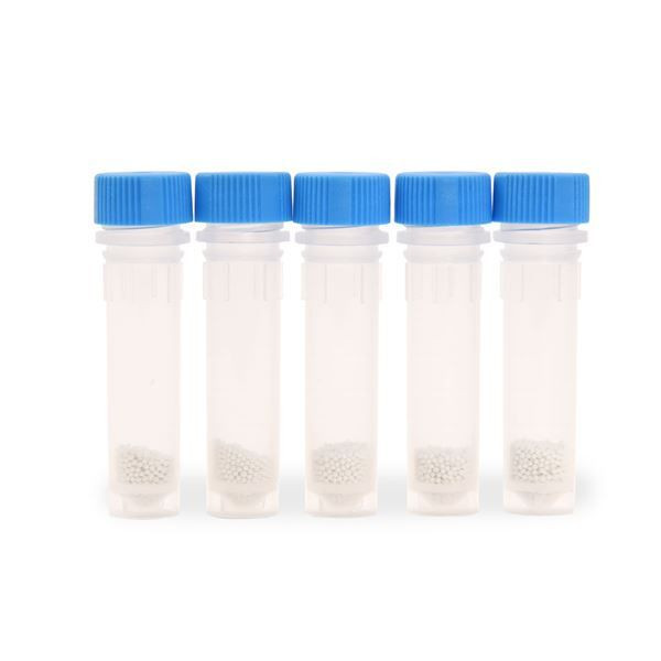 OHAUS 30391405 Lysing Bead Tubes, 2 mL, 800 µm Zirconium Oxide Beads for Fungi, Blue Cap, Box of 100