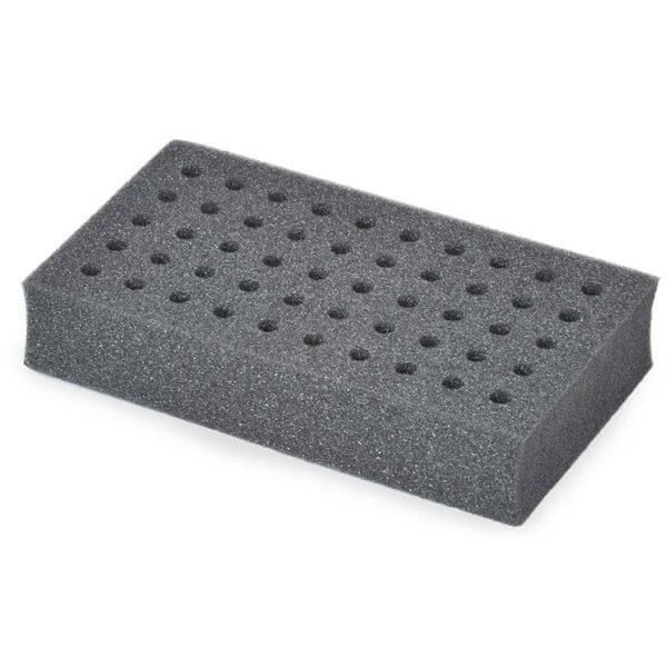 OHAUS 30400238 Vortex Mixer Foam Tube Rack for 10 mm Tubes, 50 Places, Gray
