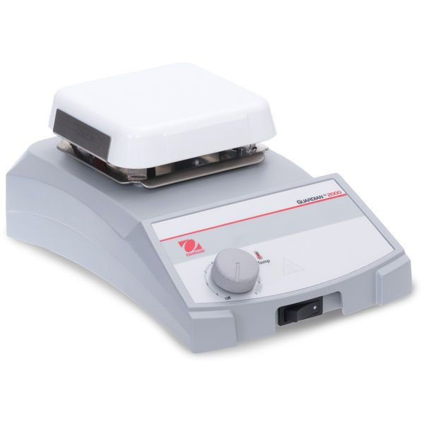 OHAUS 30680262 Guardian 2000 Hotplate e-G21HP04C, 4 x 4 in Ceramic Top, 70-500°C, 120V