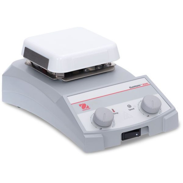 OHAUS 30680259 Guardian 2000 Hotplate Stirrer e-G21HS04C, 4 x 4 in Ceramic Top, 120V