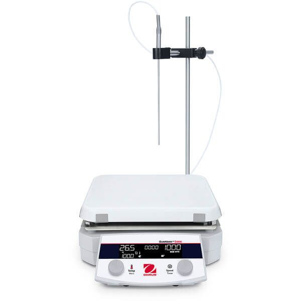 OHAUS 30981782 Guardian 5000 Hotplate Stirrer e-G52HS10C AM -K1, 10 x 10 in Ceramic Top, 22 L, 50-1800 rpm, 120V