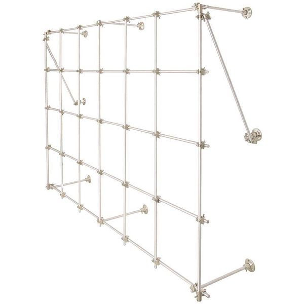 OHAUS 30392326 Stainless Steel Lab Frame Kit CLR-FRAMESX, Extra Large, 12 x 48 x 72 in