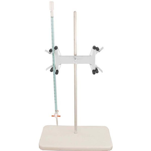 OHAUS 30392231 Buret Holder Kit CLS-BTSETS, Stainless Steel, 22.76 in Rod with Base, Micro to 100 mL Burets