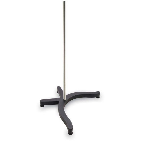 OHAUS 30392336 Support Stand with Rod CLR-STRODC071, Stainless Steel, 28 in (71 cm) Rod, 12 x 16.5 in Base