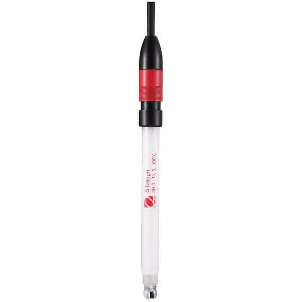 OHAUS 30129354 Starter pH Electrode ST350, 0-14 pH, Glass Shaft, Built-In Temperature Sensor, 1 m Cable