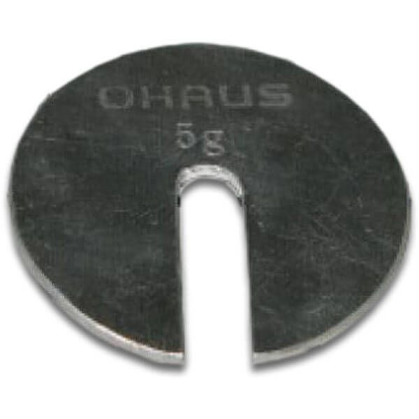 OHAUS 80850142 ASTM Class 6 Slotted Weight, 5 g