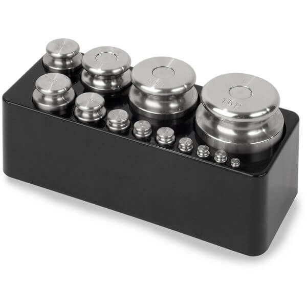 OHAUS 30390997 ASTM Class 7 ECON Weight Set D1, 1 kg to 1 g, with Non-Accredited Calibration Certificate