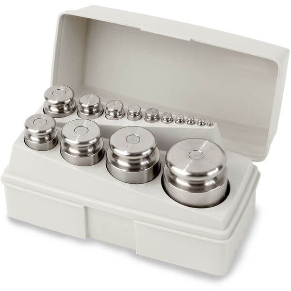 OHAUS 30390980 ASTM Class 7 ECON Weight Set, 2,000 g to 1 g, with Non-Accredited Calibration Certificate