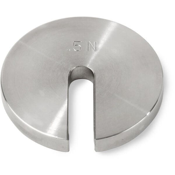 OHAUS 30390748 ECON Stainless Steel Slotted Weight, 0.5 N, ASTM Class 7, No Certificate