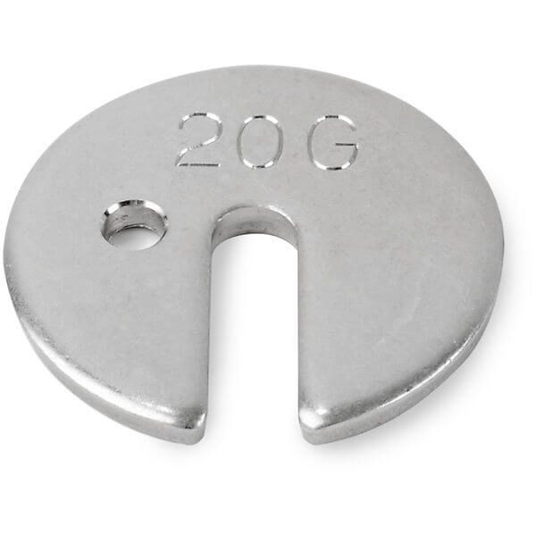 OHAUS 30390755 ECON Stainless Steel Slotted Weight, 20 g, ASTM Class 7, No Certificate
