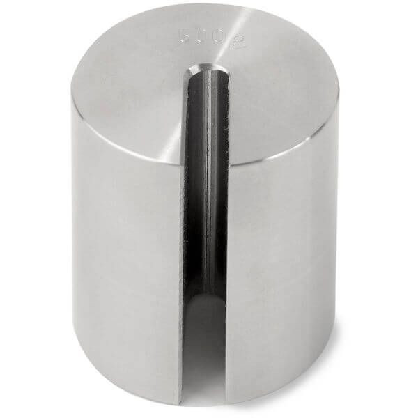 OHAUS 30390751 ECON Stainless Steel Slotted Weight, 500 g, ASTM Class 7, No Certificate