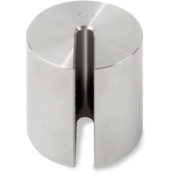 OHAUS 30390761 ECON Stainless Steel Slotted Weight, 5 N, ASTM Class 7, with Non-Accredited Calibration Certificate