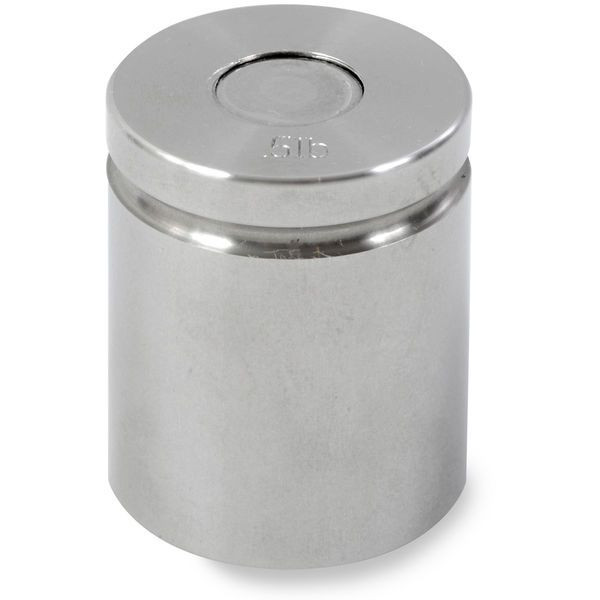 OHAUS 83040858 ASTM Class 5 One-Piece Cylindrical Test Weight, 0.5 lb, No Certificate