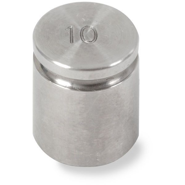 OHAUS 83040200 ASTM Class 5 One-Piece Cylindrical Test Weight, 10 g, No Certificate