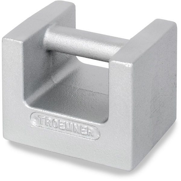 OHAUS 83040260 ASTM Class 5 Cast Iron Grip Handle Test Weight, 50 lb, Two-Piece, No Certificate
