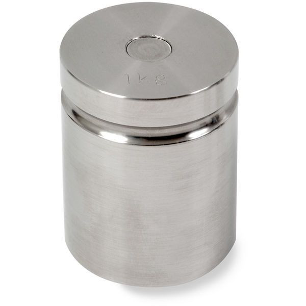 OHAUS 83040182 ASTM Class 5 Stainless Steel Cylindrical Test Weight, 1,000 g, Two-Piece, No Certificate