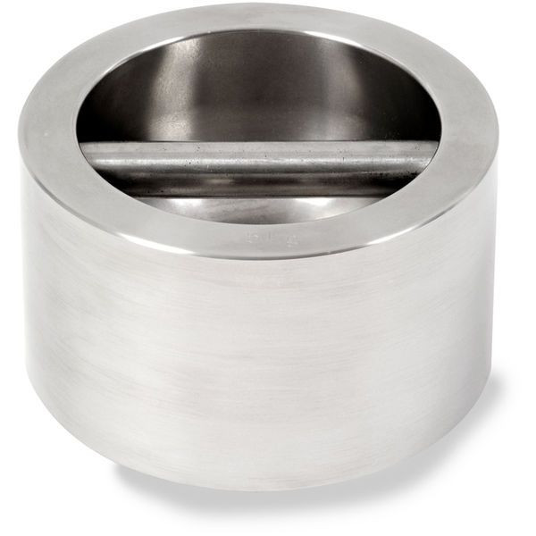 OHAUS 83040235 ASTM Class 5 Stainless Steel Grip Handle Test Weight, 5 kg, Two-Piece, with Accredited Calibration