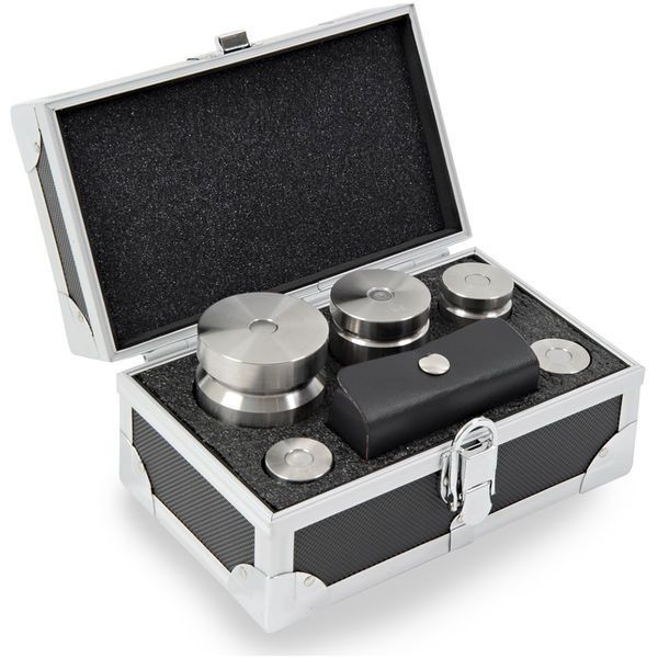 OHAUS 83040363 ASTM Class 5 Test Weight Set, 2000 g to 1 g, 14 Pieces, with Accredited Calibration Certificate