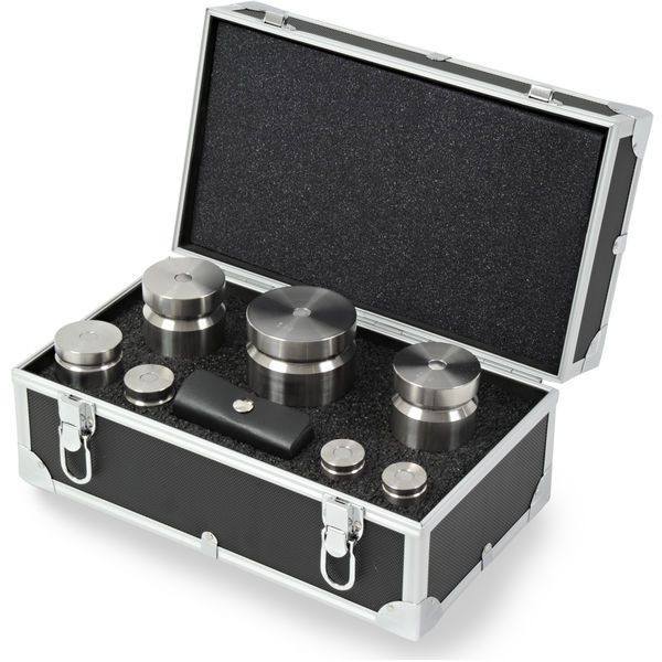 OHAUS 83040369 ASTM Class 5 Test Weight Set, 5000 g to 1 mg, 28 Pieces, with Accredited Calibration Certificate