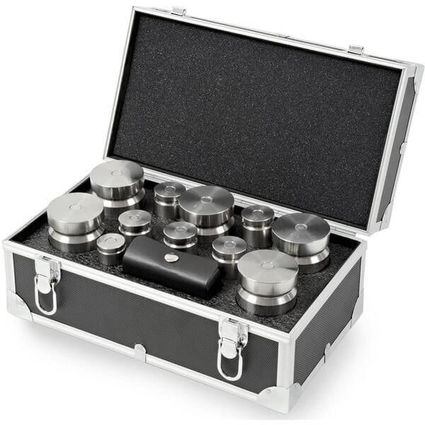 OHAUS 83040370 ASTM Class 5 TESTM Weight Set, 5 lb to 1/32 oz, 20 Pieces, with Accredited Calibration Certificate