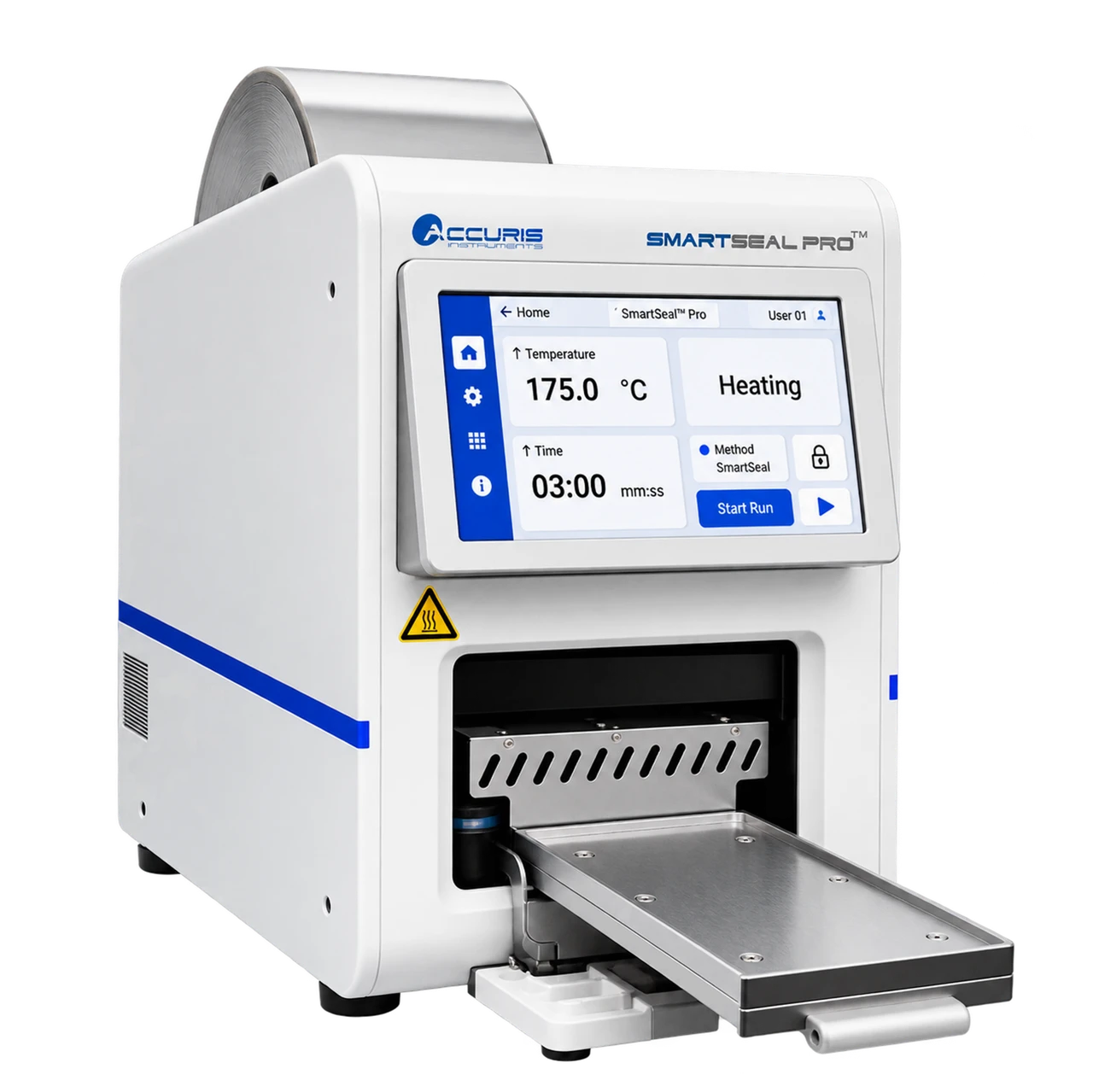 Accuris SmartSeal Pro automated thermal plate sealer with touchscreen and plate drawer