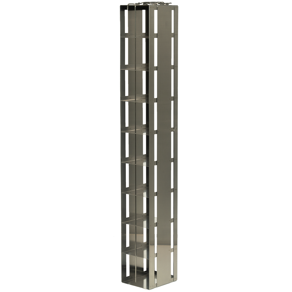 Crystal CF-9-3-T Stainless Steel Vertical Rack for 63 CBBC-V1 Cord Blood Canisters