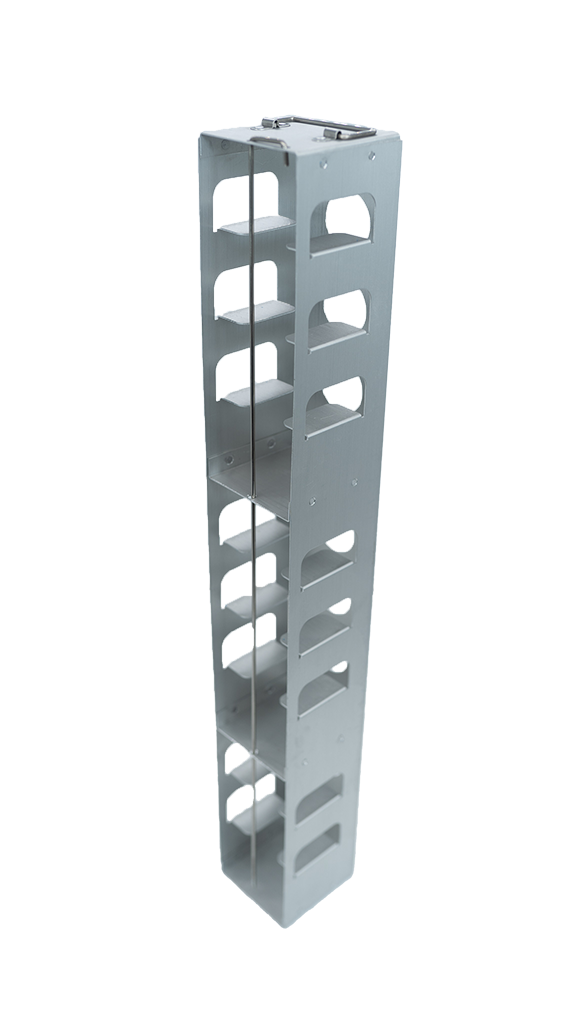 Crystal MCFA-11-2 Aluminum Vertical Freezer Rack for Mini 2" Boxes