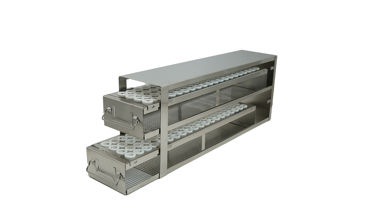 Crystal UFD-LT10-2 Upright Freezer Drawer Rack for 8–10 mL Blood Sample Tubes
