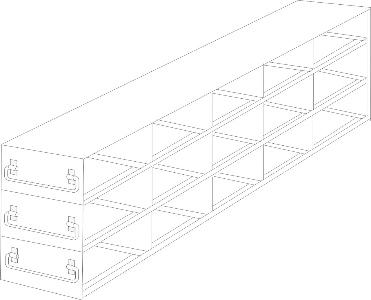 Crystal UFDML-53 Upright Freezer Drawer Rack for SBS-Format Boxes