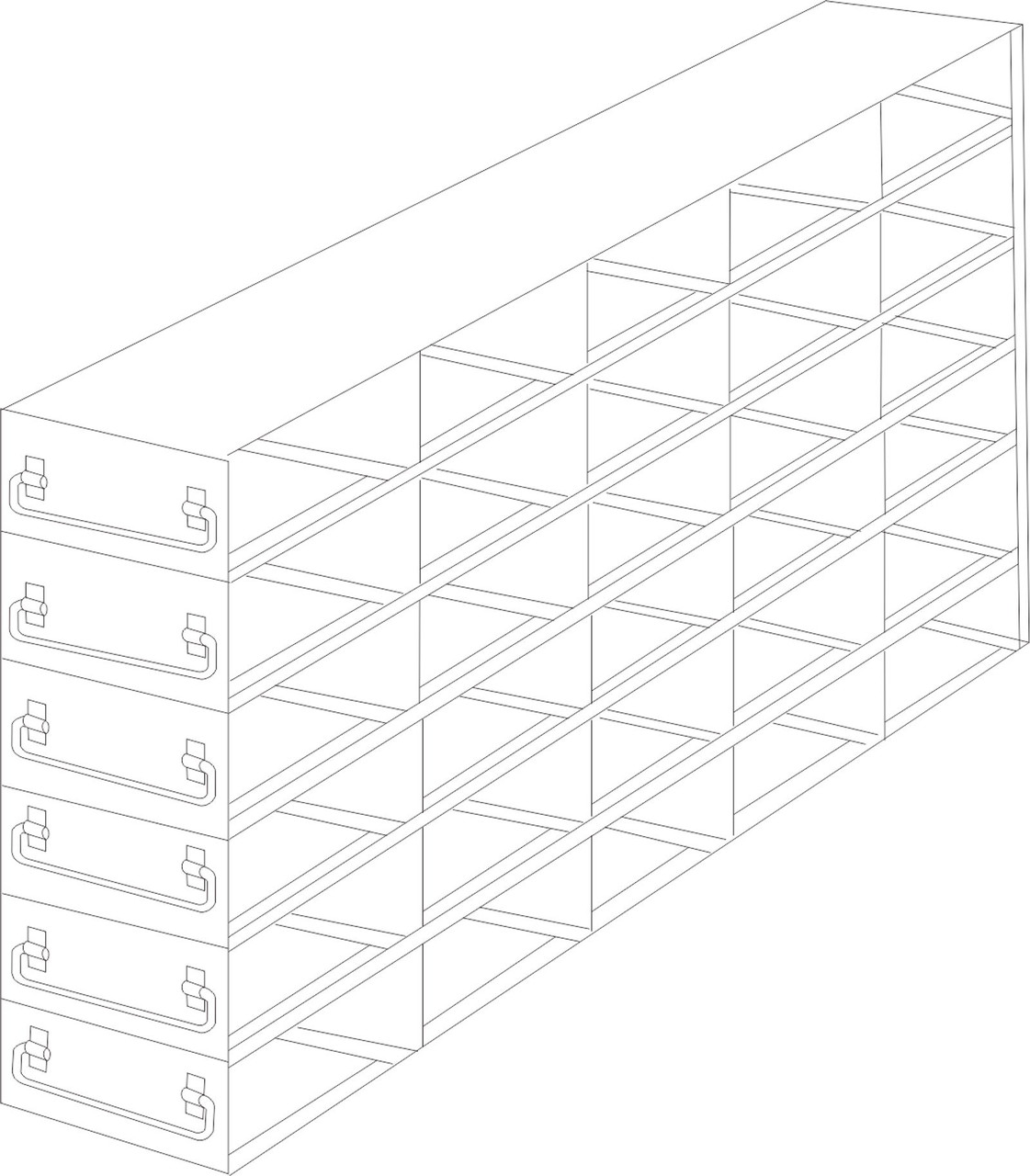 Crystal UFDML-56 Upright Freezer Drawer Rack for SBS-Format Boxes