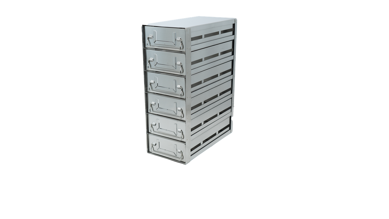 Crystal UFDMP-36 Upright Freezer Drawer Rack for 96- & 384-Well Microtiter Plates