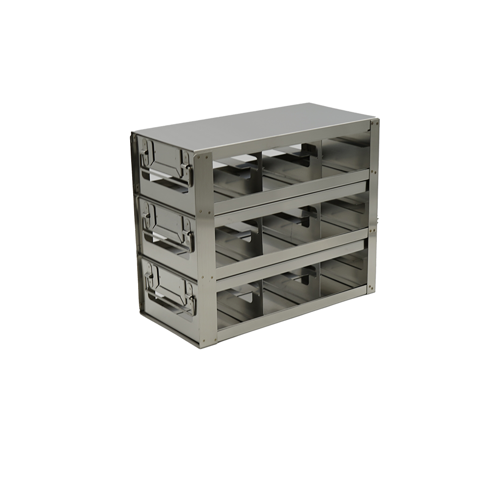 Crystal UFDPCR-33 Upright Freezer Drawer Rack for 0.2 mL 96-Well PCR Tube Boxes