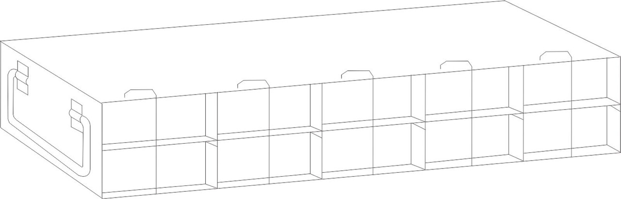 Crystal UFMH-52L Upright Freezer Rack for SBS-Format Boxes