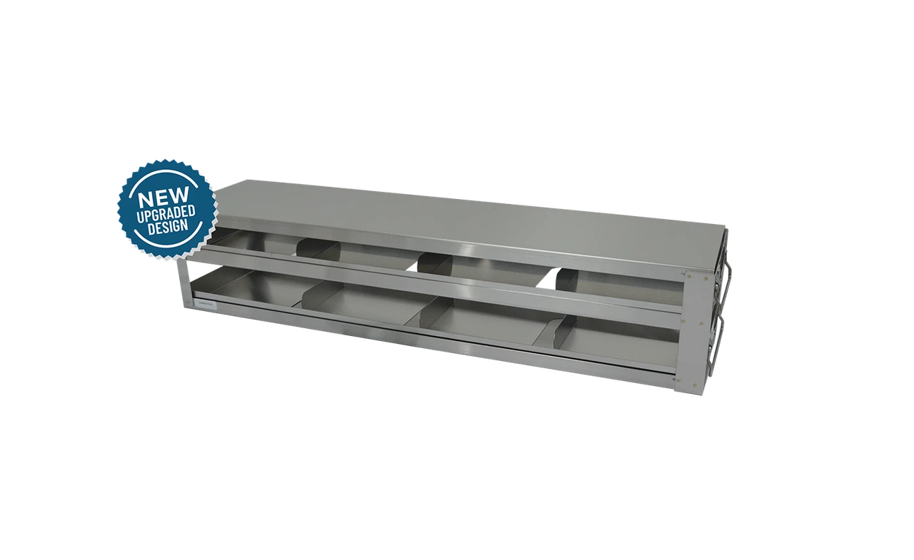 Crystal UFS-422 Upright Sliding Tray Freezer Rack for 2" Boxes