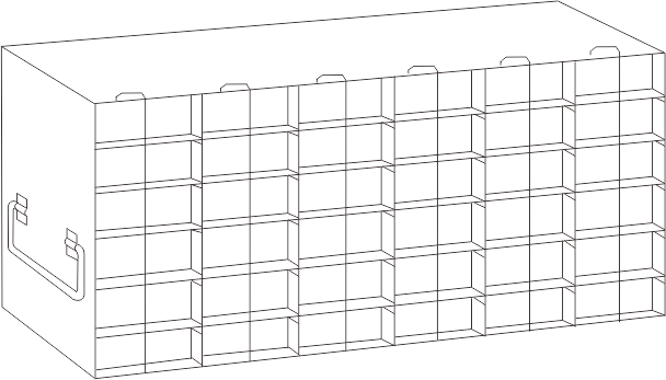 Crystal UFTB-66L Freezer Rack for 96-Well Microtube Boxes
