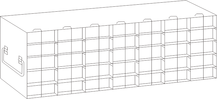 Crystal UFTB-75L Freezer Rack for 96-Well Microtube Boxes